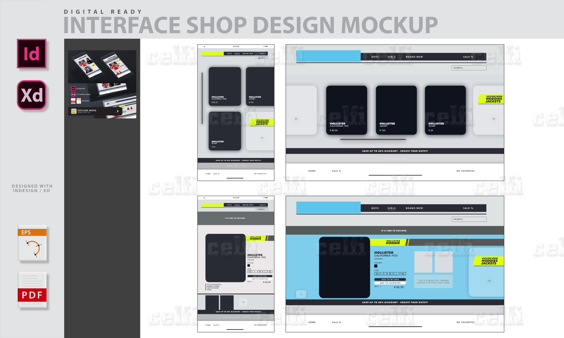 Download Modernes Interface Shop Design Mockup - CELFI.EU - Motion Design | Stock Photo | Templates ...
